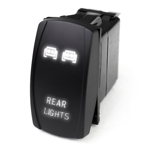 Race Sport Led Rocker Switch W/ White Led Radiance (Rear Lights) RSLJ60W - main